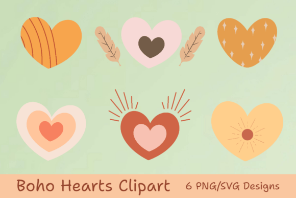 Boho Hearts Clipart: A Designer's Review for Embroidery
