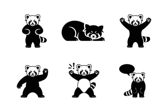 Red Panda Mascot Vector Character Review