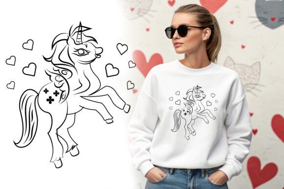 Review: Valentine Love Cute Horse Illustration for Embroidery