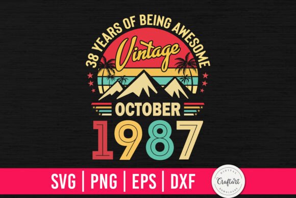 Review: Vintage 1987 October 38th Birthday Design