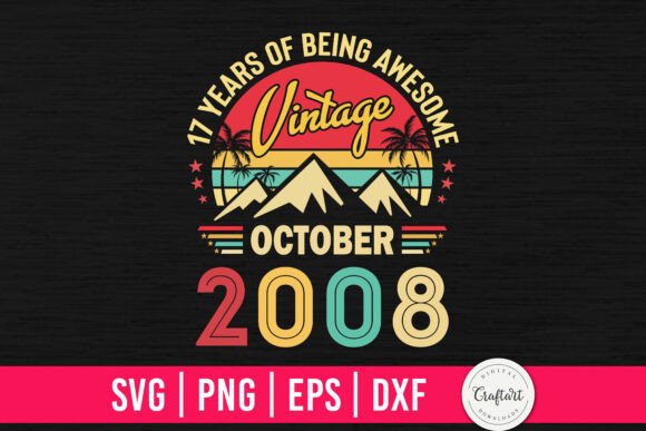 Review: Vintage 2008 October 17th Birthday Design