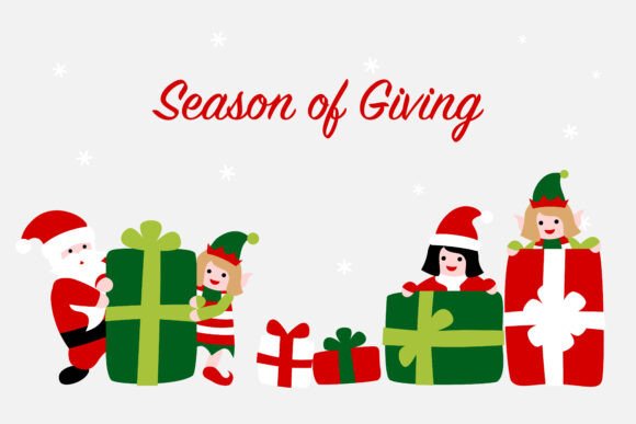 Santa and Elf with Christmas Gift Card: A Designer's Review