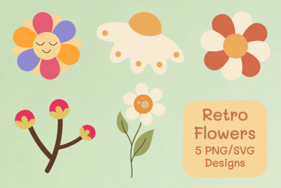 Soft Retro Floral Clipart Bundle: A Designer's Review