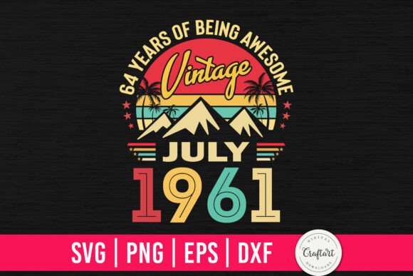 Vintage 1961 July 64th Birthday: A Designer's Review