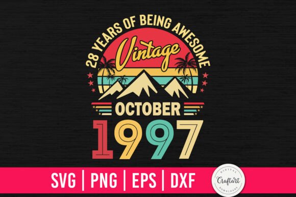 Vintage 1997 October 28th Birthday Design Review