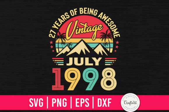 Vintage 1998 July 27th Birthday: A Designer's Review